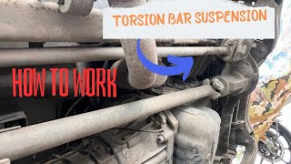 Torsion Bar Suspension  How to Work  What is Torsion bar [upl. by Eiclek693]