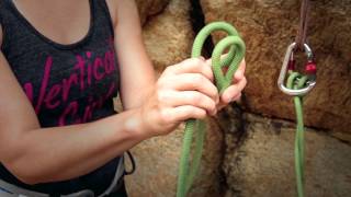 Rock Climbing Basics 4 Tying a Figure 8 knot and Clove hitch  Wild Country [upl. by Shirl733]