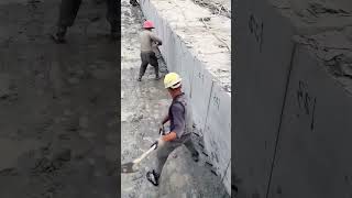 Mining process of stripshaped marble blocks [upl. by Beckerman]