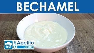 Receta de bechamel fácil y casera  QueApetito [upl. by Oirasec66]