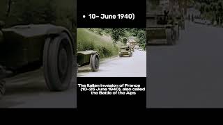 The Italian invasion of France 10– June 1940 [upl. by Gertrude]