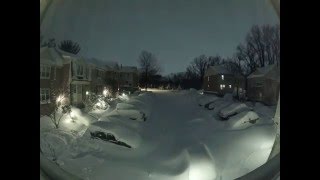 quotSnowzillaquot snow blizzard timelapse Maryland USA January 2016 [upl. by Alliuqa]