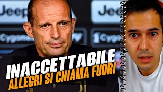 Le dichiarazioni inaccettabili di Allegri dopo SassuoloJuve [upl. by Calia223]