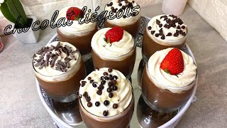 chocolat liégeois Onctueux et Fin 😋 تحلية الشوكولا ليجوا [upl. by Anerul212]