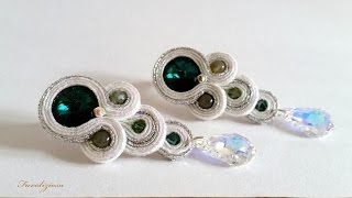 Tutorial soutache  Orecchini quotTearsquot DIY [upl. by Dougal]