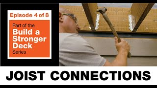 Build a Stronger Deck Joist Connections [upl. by Yehtomit]