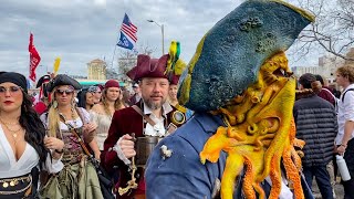 Gasparilla Pirate Festival Tampa Florida 2023 Highlights [upl. by Bamford978]