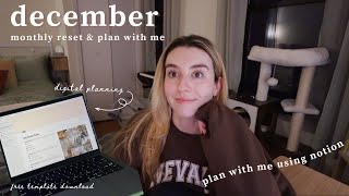 december monthly reset amp plan with me 2023  setting goals monthly reflection amp youtube analytics [upl. by Yror73]