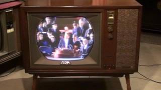 Watch a 1961 RCA Victor COLOR Television CTC11 [upl. by Dust71]