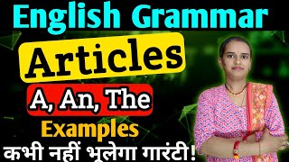 Article A An The  Article Practice Question Article in English Grammer  English by Neha Singh [upl. by Barbee]