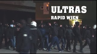 ULTRAS RAPID kommen vermummt zum Stadion  WIENER DERBY  25102017 [upl. by Formica]