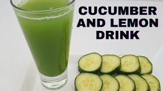 DETOX YOUR BODY II FAST WEIGHT LOSS DRINK II HOW TO MAKE CUCUMBER LEMON DRINK  HEALTHY DRINK RECIPE [upl. by Richy]