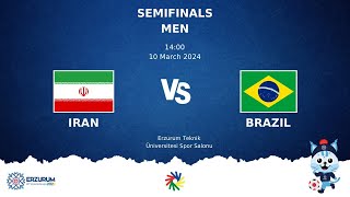 IRAN vs BRAZIL  Futsal DEAFLYMPICS ERZURUM 2024  Men Semifinals [upl. by Hettie]