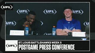 St Louis Battlehawks Week 5 Postgame Press Conference  United Football League [upl. by Picker]