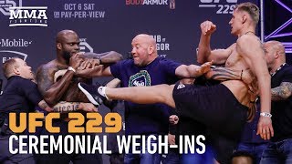 UFC 229 Khabib vs McGregor Ceremonial Weighin Highlights  MMA Fighting [upl. by Faith257]