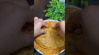 🌿🌮High Protein Breakfast Recipe  Healthy Breakfast Recipe  Besan Ka Chilla shorts viralvideo [upl. by Adeuga]