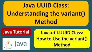 Java UUID Class Understanding the variant Method [upl. by Airottiv]