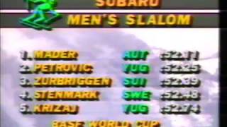 Rok Petrovič wins slalom Heavenly Valley 1986 [upl. by Tannie669]