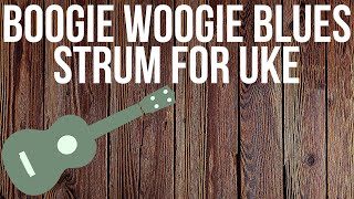 How to Shuffle Strum on Ukulele quotBoogie Woogie Stylequot [upl. by Loralee148]