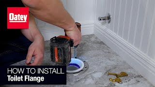 How to Install a Toilet Flange [upl. by Ocinemod594]