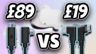 Oculus Link Cable Comparison  Cheap Cable BETTER Than The Official Oculus Quest Cable [upl. by Pallaten94]