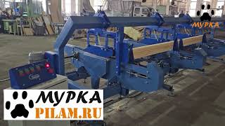 Мурка обзор многопильной торцовки СТПМ multisaw crosscutting machine stpm pilamru [upl. by Talmud]