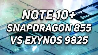 Samsung Galaxy Note 10 Snapdragon 855 vs Exynos 9825 [upl. by Ennairoc]