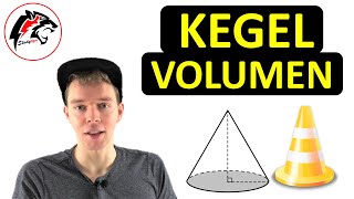 VOLUMEN eines Kegels berechnen  Mathe Tutorial [upl. by Nomelif238]