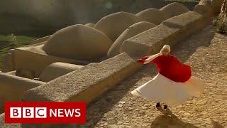 Whirling dancers escape from Afghanistan  BBC News [upl. by Merrili]