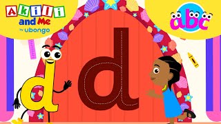 LETTER D Adventures ABC learning for toddlers  Learn and Play with Akili and Me [upl. by Anahsed]