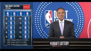 2021 NBA Draft Lottery results 👀  NBA on ESPN [upl. by Wolfram]