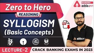 Syllogism Basic Concepts  Reasoning  Adda247 Banking Classes  Lec 2 [upl. by Dnaletak11]