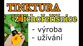 ZDRAVÍ  PŘÍRODNÍ ANTIBIOTIKUM  PLEŤ BEZ AKNÉ  výroba domácí TINKTURA z lichořeřišnice [upl. by Esinad11]