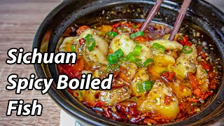 How to make Shui Zhu Yu 水煮鱼  Spicy and Numbing Sichuan Poached Fish  Chinese Boiled Fish Recipe [upl. by Orlosky781]