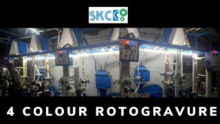 4 Colour Rotogravure Printing Machine for PP printing  Packaging Machines [upl. by Ineslta]