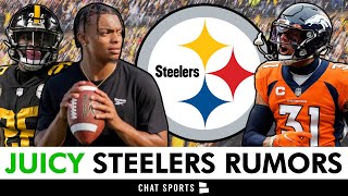 JUICY Steelers News Le’Veon Bell ROASTS Justin Fields Workout  Is Justin Simmons Still In Play [upl. by Pauly]