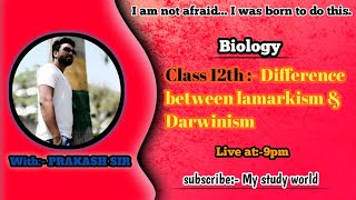 Difference of Lamarckism amp darwinism [upl. by Burkle643]