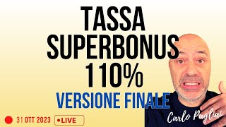 Tassa Superbonus 110 versione definitiva Ahi [upl. by Nacnud]