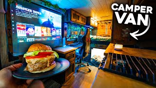 Luxury Van Camping with ASUS ZenBeam L2 Vanlife Projector [upl. by Llenyaj]