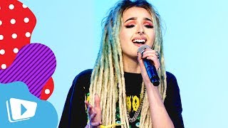 Zhavia performs quotMessquot Live at VidCons Creator Keynote [upl. by Airal433]