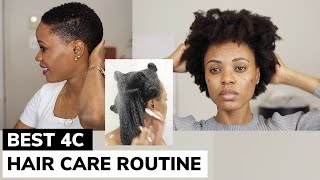 The BEST Natural Hair Care Routine for 4C Hair You Will Ever Watch EXTREME HYDRATION AND GROWTH 🔥😱 [upl. by Leumek]