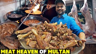 MUTTON HEAVEN OF MULTAN  BEST MEAT DISHES OF PAKISTAN IN ONE PLACE  PAKISTANI STREET FOOD [upl. by Nellahs]