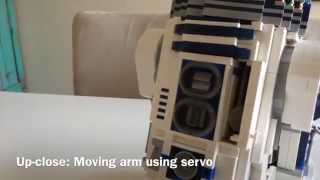 Motorized R2D2 Lego 10225 using Power Functions [upl. by Koressa]