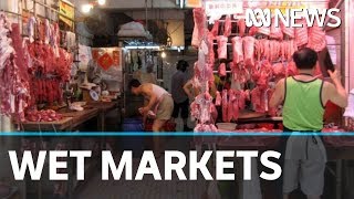 Global concerns about wet markets reopening in China  ABC News [upl. by Traver798]