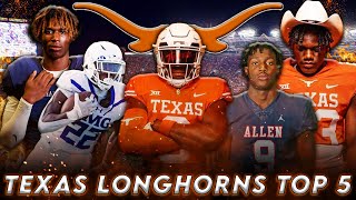 Texas Longhorns Top 5 Recruits In 2024 [upl. by Nitnerb]