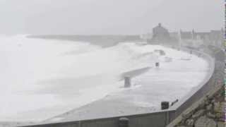 FLOODING CHESIL BEACH PORTLAND DORSET [upl. by Eylrahc411]