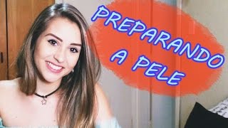 SOS Maquiagem  COMO PREPARO A MINHA PELE [upl. by Naashar94]