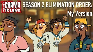 Total Drama Island Reboot  Season 2 Elimination Order My Version [upl. by Anayit451]