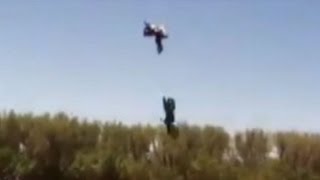 Stuntmans Big Jump Goes Horribly Wrong Caught on Tape [upl. by Yellat862]