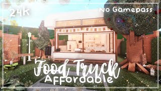 Roblox Bloxburg  No Gamepass Affordable Food Truck  Minami Oroi [upl. by Haleehs]